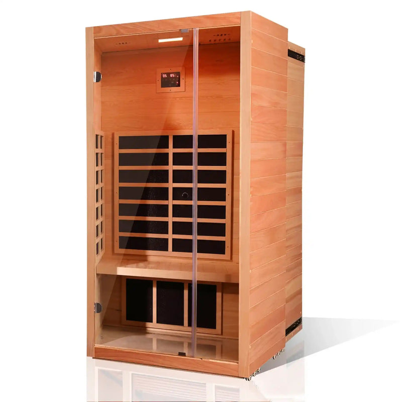 Vanity Art 1-Person Extendable FAR Infrared Hemlock Sauna