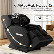 BILITOK Zero Gravity Massage Chair: Reclining, Heating, Full-Body Air Compression, 6 Rollers& Touchscreen. Supports up to 180Lbs & 6Ft