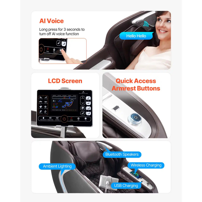 Succebuy 4D Zero Gravity Full Body Massage Chair