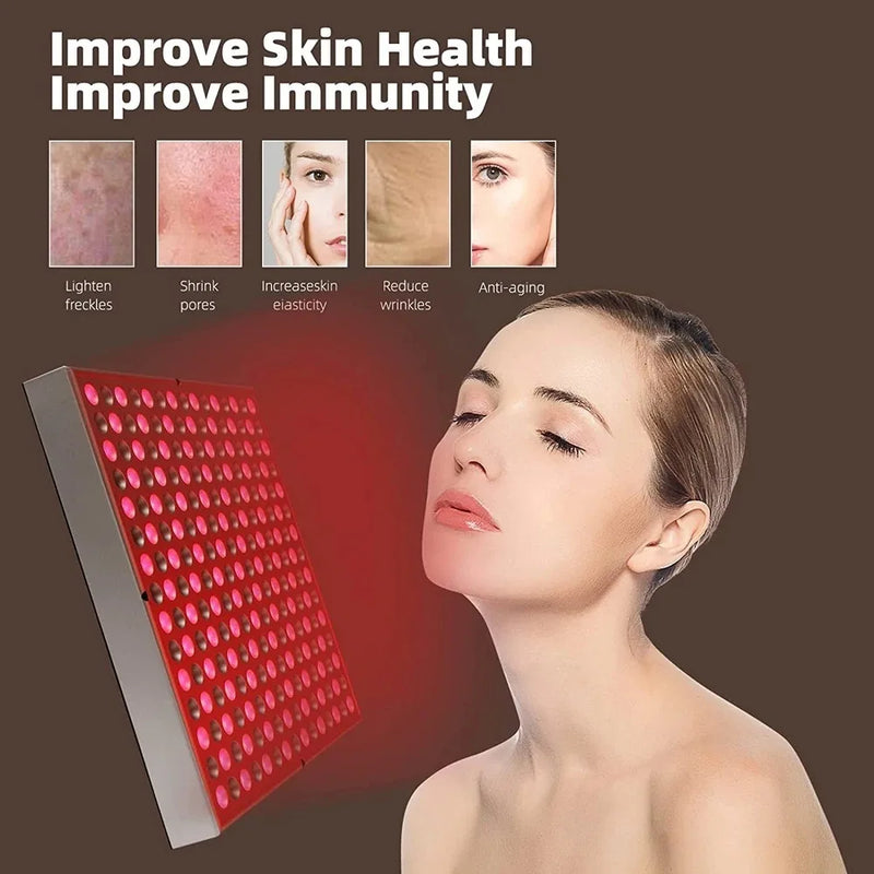 225Pcs LED Red Light 660Nm near Infrared 850Nm Therapeutic Plates for Body Pain Relief, Blood Circulation and Cosmetic Treatment