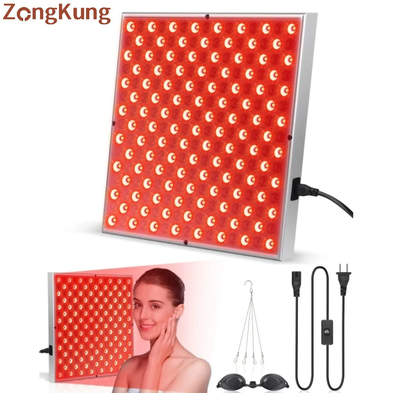 225Pcs LED Red Light 660Nm near Infrared 850Nm Therapeutic Plates for Body Pain Relief, Blood Circulation and Cosmetic Treatment