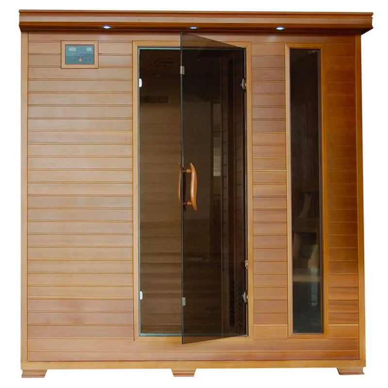 Heatwave 6-Person Cedar Infrared Sauna | Carbon Heat
