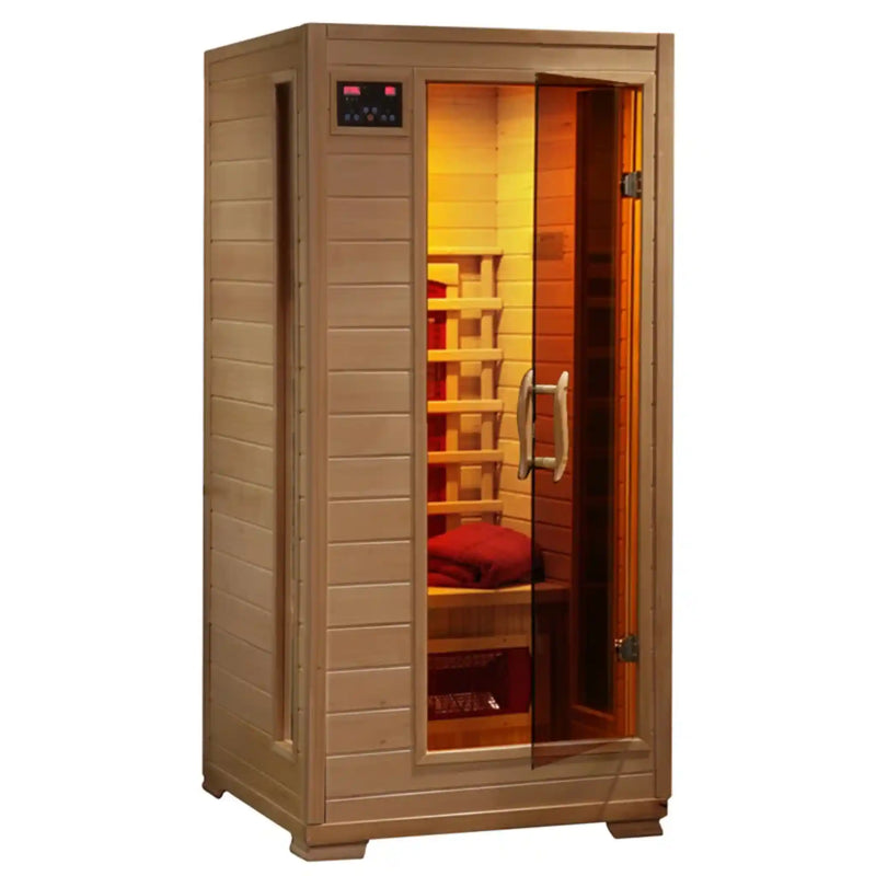 Heatwave Buena Vista 3 Person Hemlock Infrared Sauna | Ceramic Heat