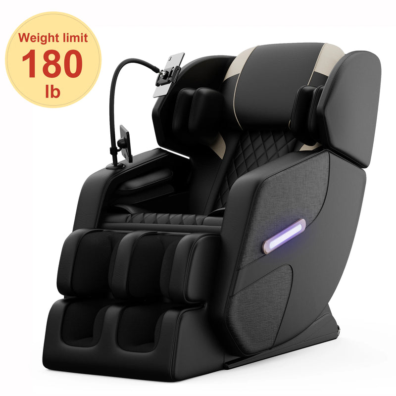 BILITOK Zero Gravity Massage Chair: Reclining, Heating, Full-Body Air Compression, 6 Rollers& Touchscreen. Supports up to 180Lbs & 6Ft