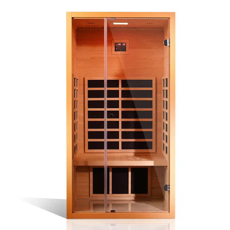 Vanity Art 1-Person Extendable FAR Infrared Hemlock Sauna