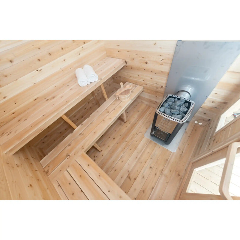 Dundalk Leisurecraft Canadian Timber Georgian Cabin Sauna | Woodburning