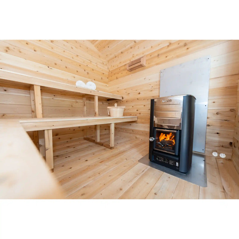Dundalk Leisurecraft Canadian Timber Georgian Cabin Sauna | Woodburning