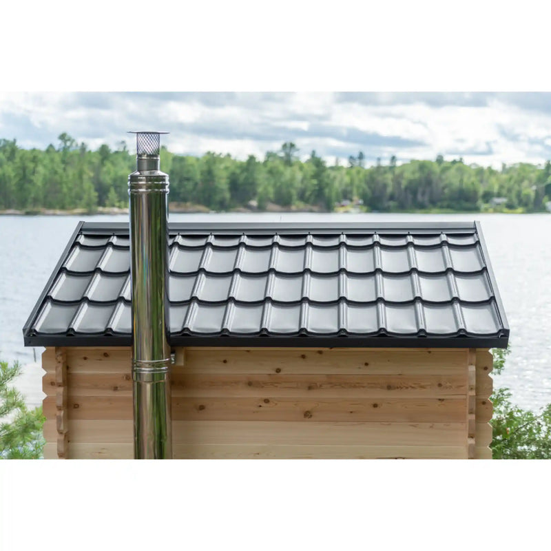 Dundalk Leisurecraft Canadian Timber Georgian Cabin Sauna | Woodburning