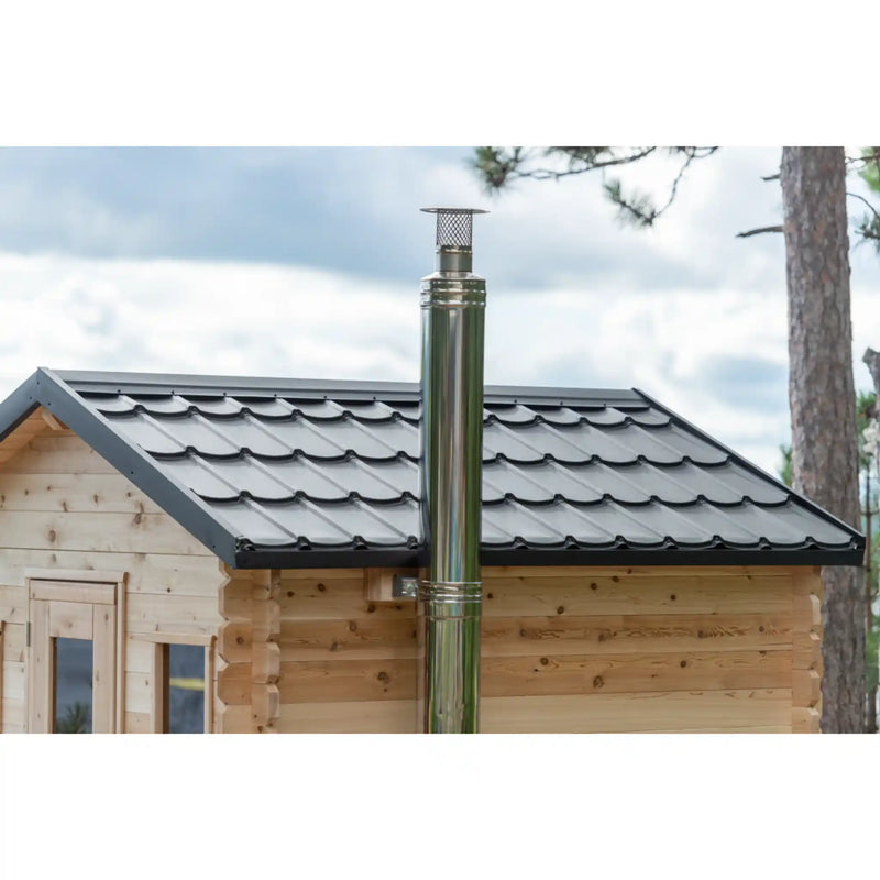 Dundalk Leisurecraft Canadian Timber Georgian Cabin Sauna | Woodburning