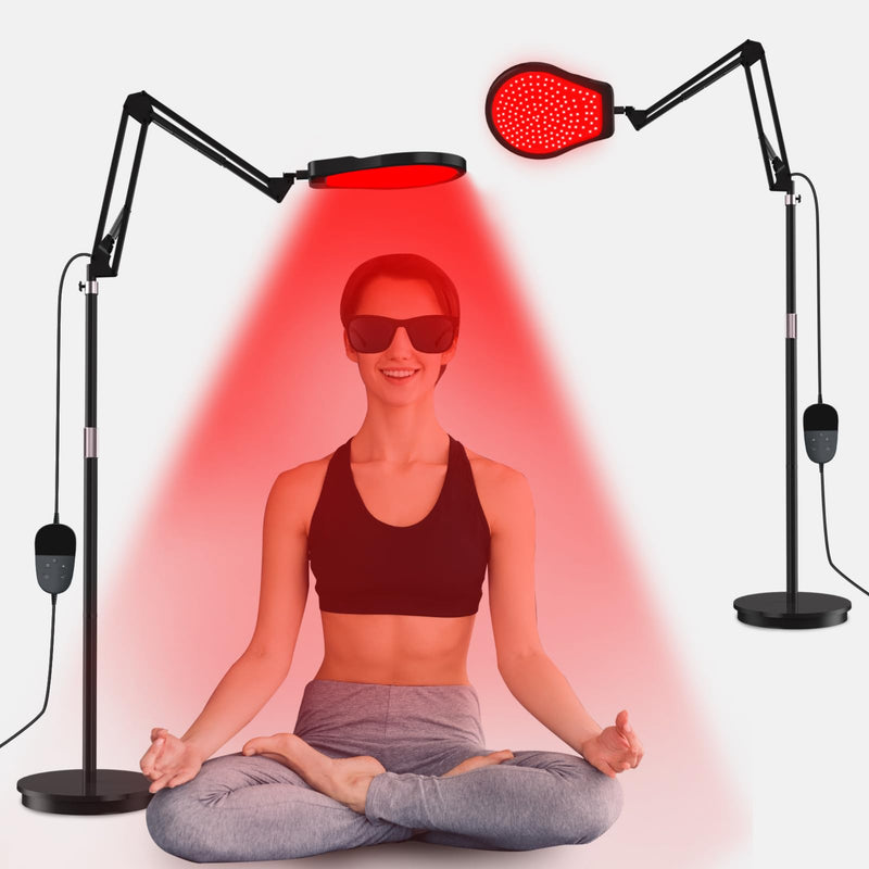 Red Light Therapy Panel 660nm 850nm 940nm with Timer & Stand