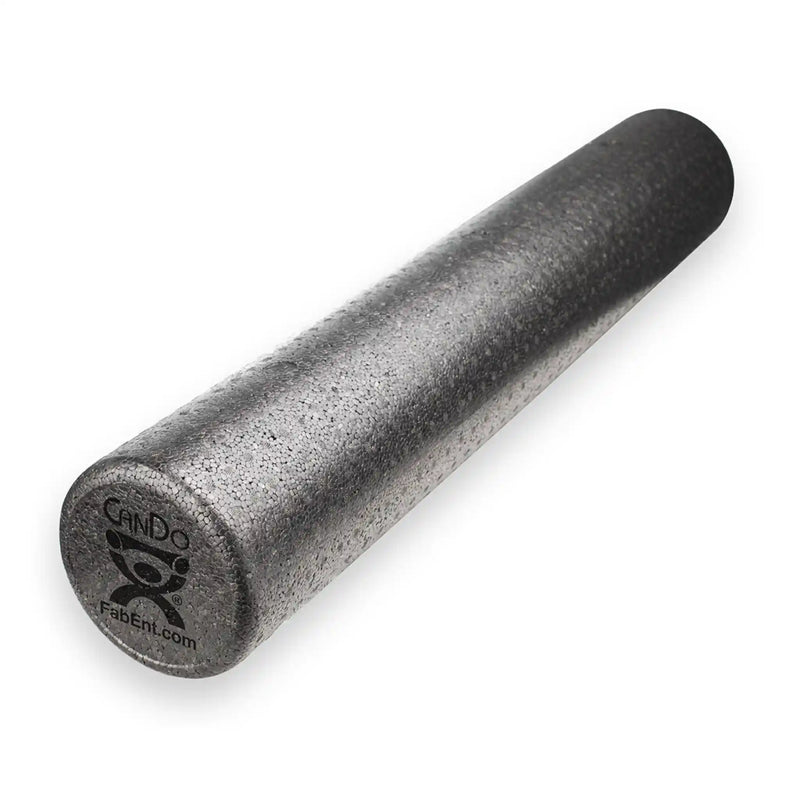 CanDo Black Composite Extra Firm Foam Rollers | 6" x 36" Round | Case of 12 | Athlete Recovery Depot