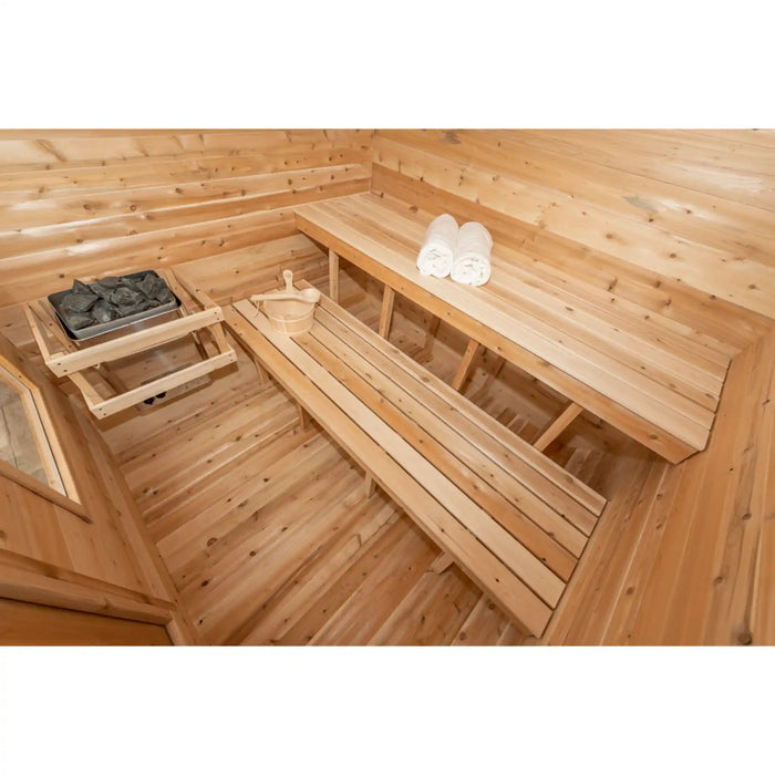 Dundalk Leisurecraft Canadian Timber 4 Person Luna Sauna CTC22LU | Athlete Recovery Depot