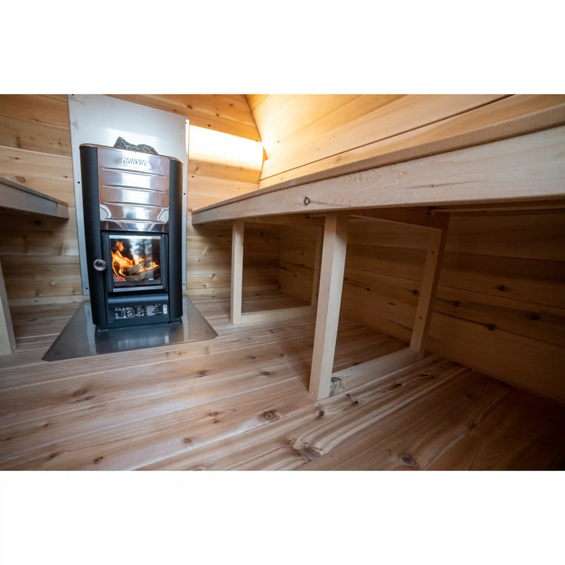 Dundalk Leisurecraft Canadian Timber 4 Person MiniPOD Sauna CTC77MW | Athlete Recovery Depot