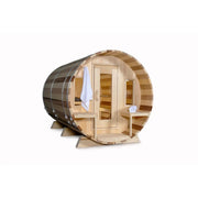 Dundalk Leisurecraft Canadian Timber 8 Person Tranquility Barrel Sauna CTC2345W | Athlete Recovery Depot