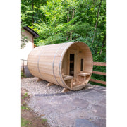 Dundalk Leisurecraft Canadian Timber 8 Person Tranquility Barrel Sauna CTC2345W | Athlete Recovery Depot