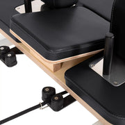 Elina Pilates Wooden Reformer Lignum With Tower | Black | Athlete Recovery Depot