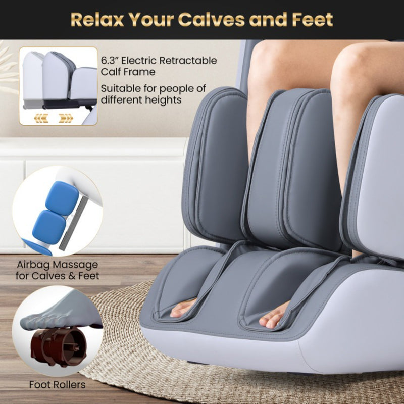 Costway Enjoyment 42 Full Body Zero Gravity Reclining Massage Chair | Gray
