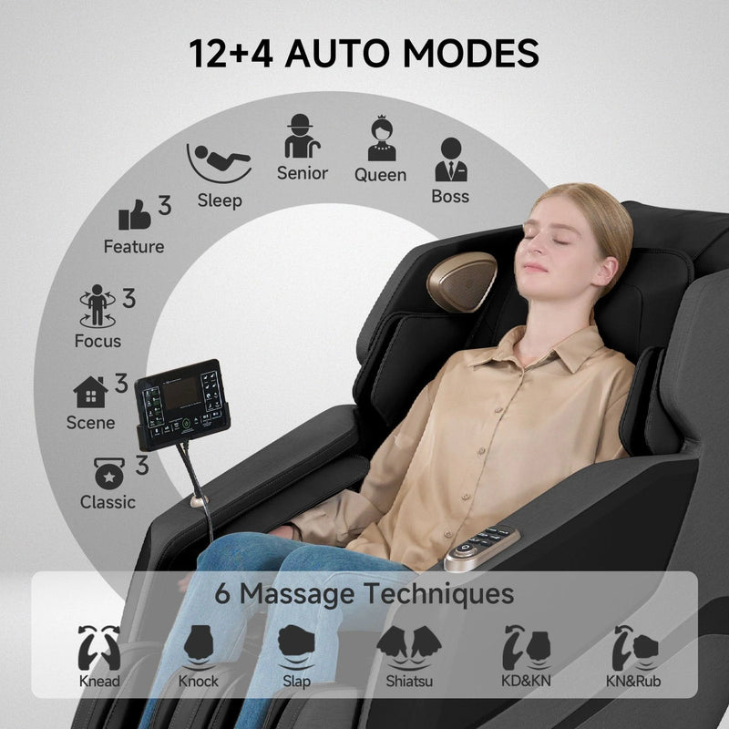 Favor-27 3D Massage Chair | Black