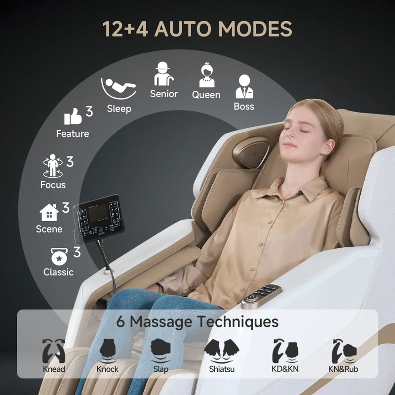 Favor-27 3D Massage Chair | Khaki