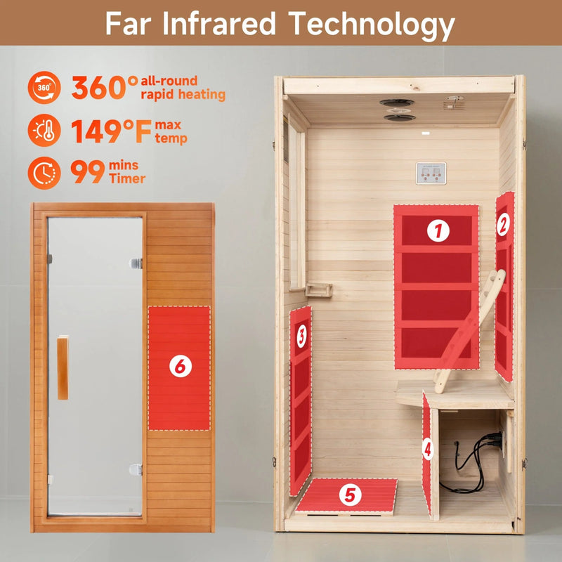Earth Compact 1 Person Far Infrared Sauna