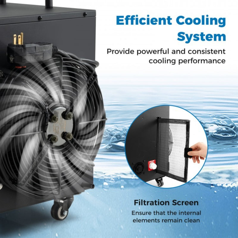 Costway 4/5 HP Cold Plunge Water Chiller with WiFi App Control and Dual Filtration