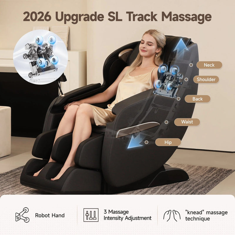 Favor-03 3D Lite Massage Chair | Black