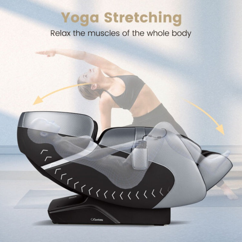 Costway Full Body Massage Chair with SL Track, Zero Gravity & Yoga Stretching | Black