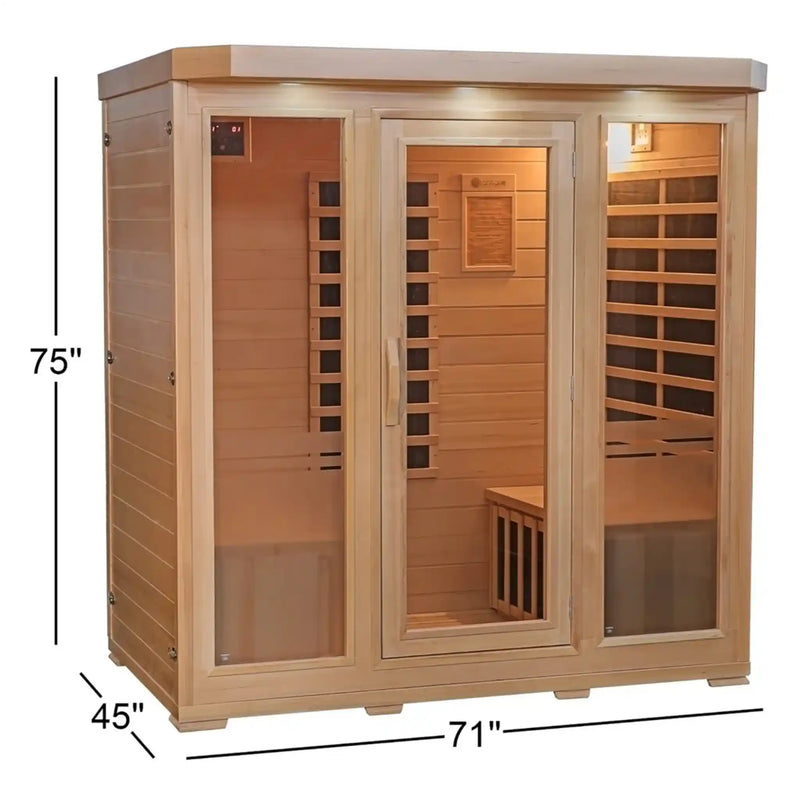 Heatwave Sonoma 4-Person Hemlock Infrared Sauna