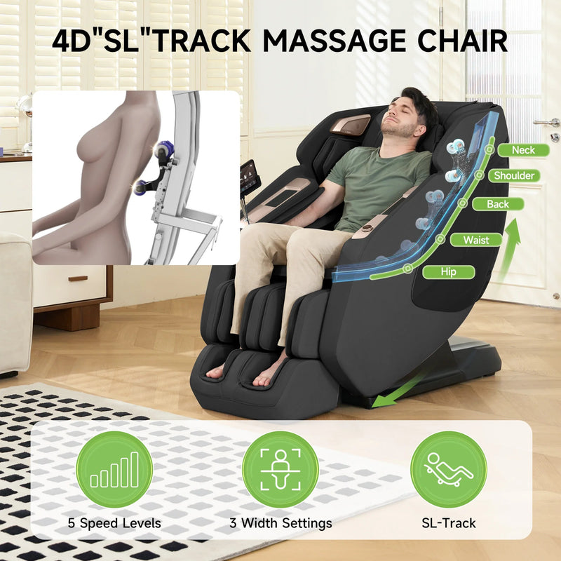 Real Relax PS5200 4D Zero Gravity Massage Chair