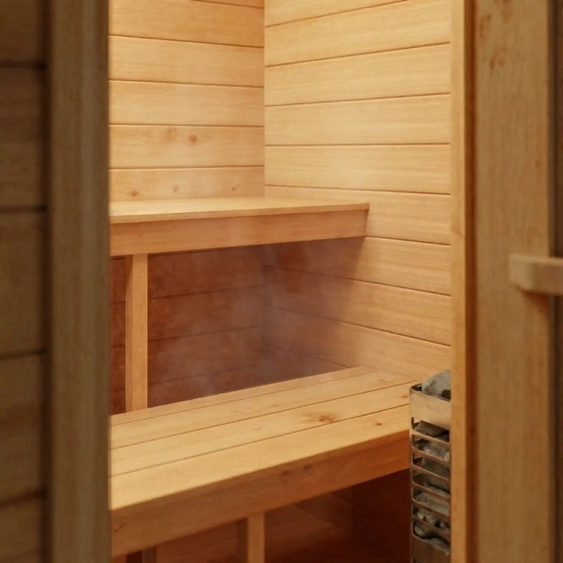 Leisurecraft Palmer Cabin Sauna 4-Person Eastern White Cedar Electric Wood Canadian Made