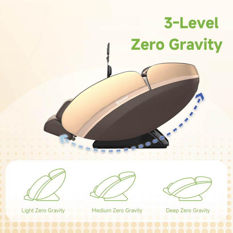 Real Relax PS6500 4D Zero Gravity Massage Chair | Gold