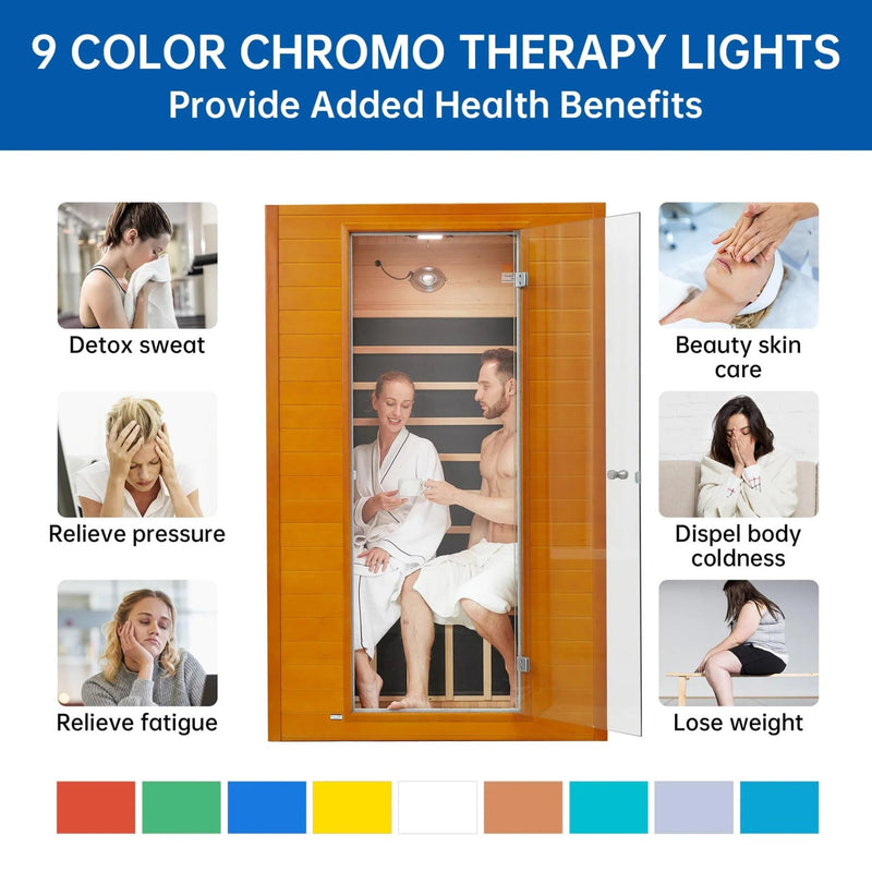 Earth 2 Person Low EMF Far Infrared Sauna