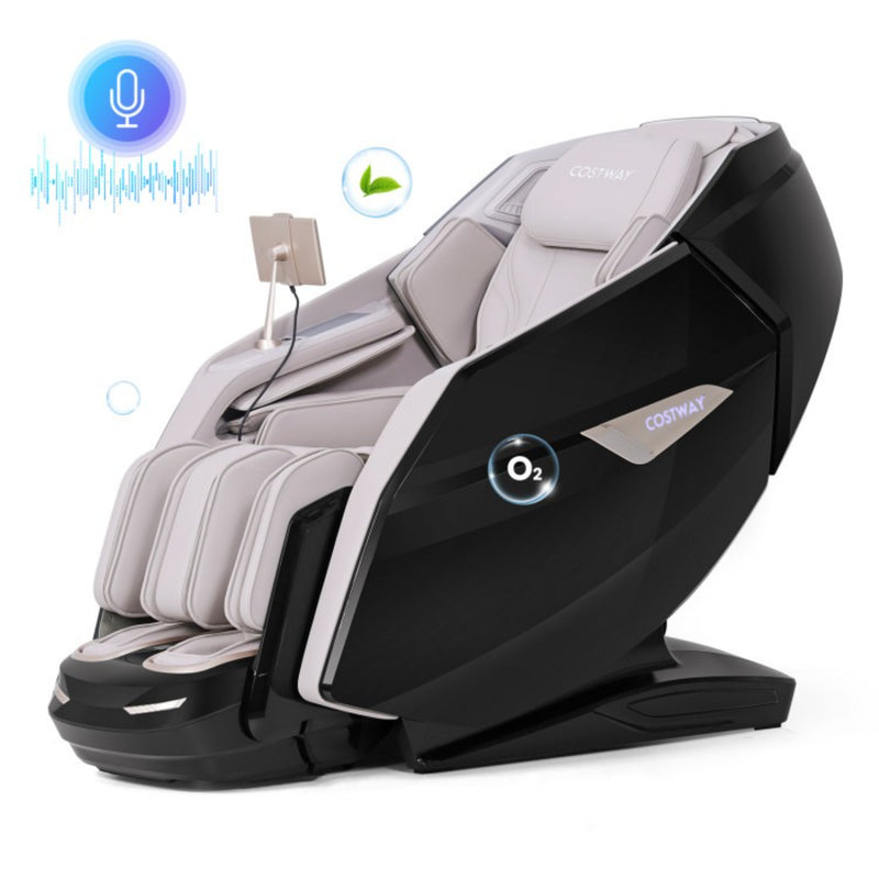 Costway Kenzo Zero Gravity Full Body Massage Chair | Black & Beige