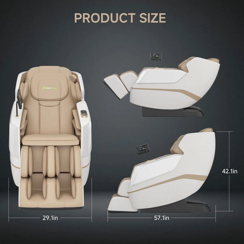 Favor-27 3D Massage Chair | Khaki