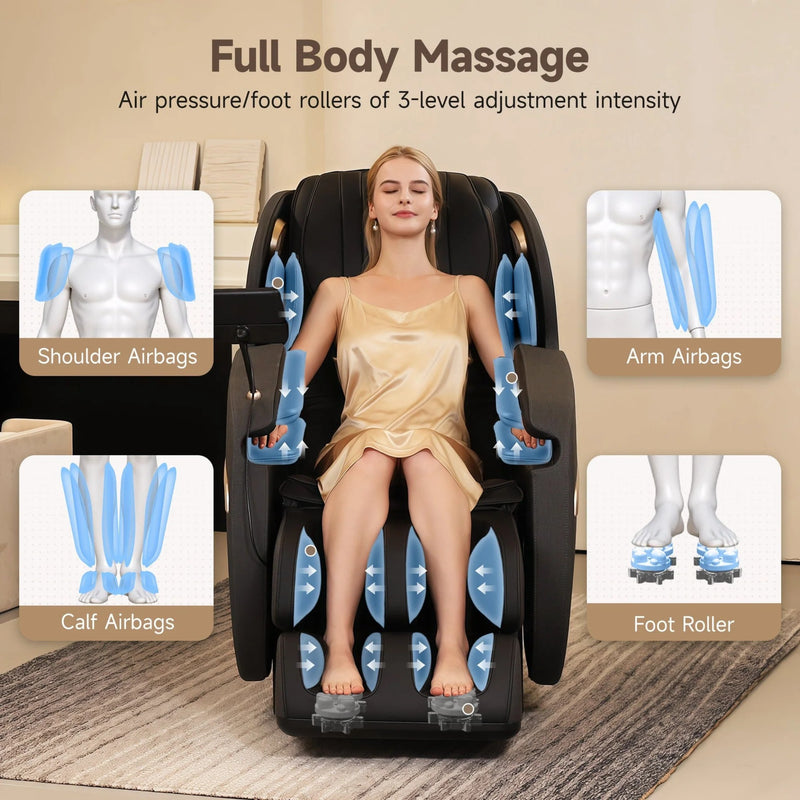 Favor-03 3D Lite Massage Chair | Black