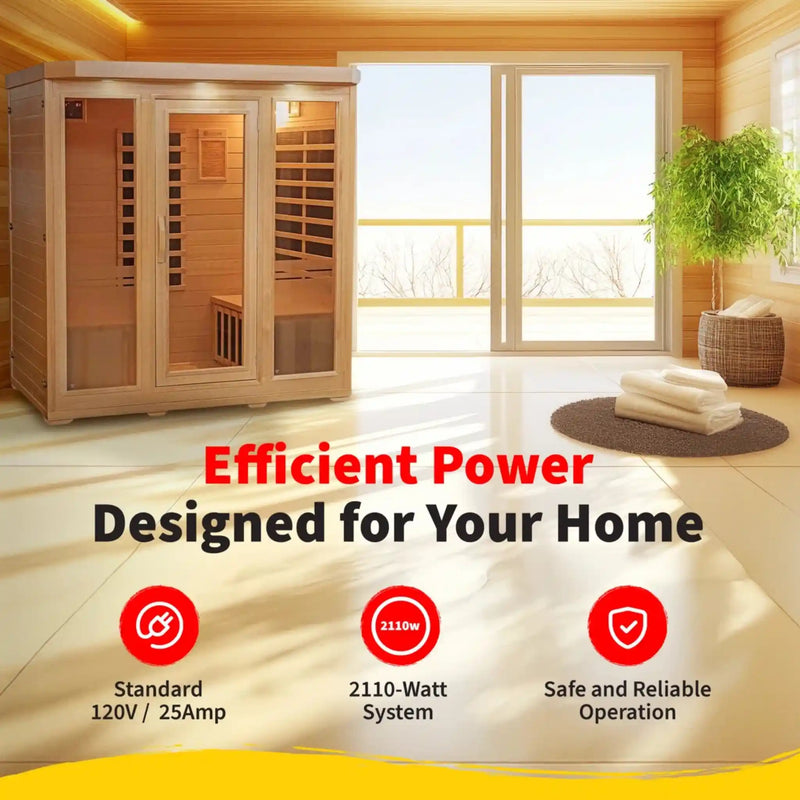 Heatwave Sonoma 4-Person Hemlock Infrared Sauna