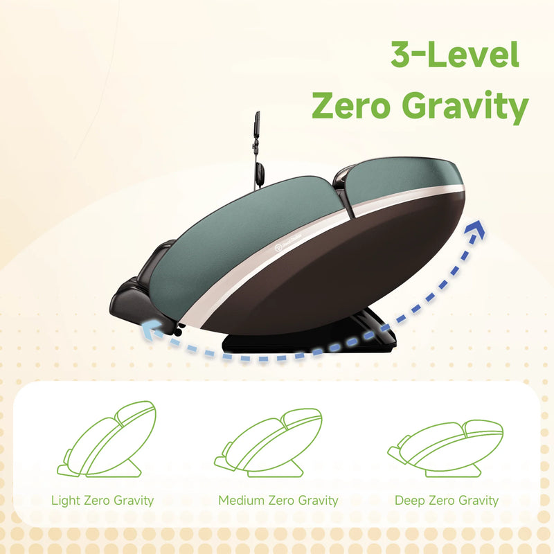 Real Relax PS6500 4D Zero Gravity Massage Chair | Brown