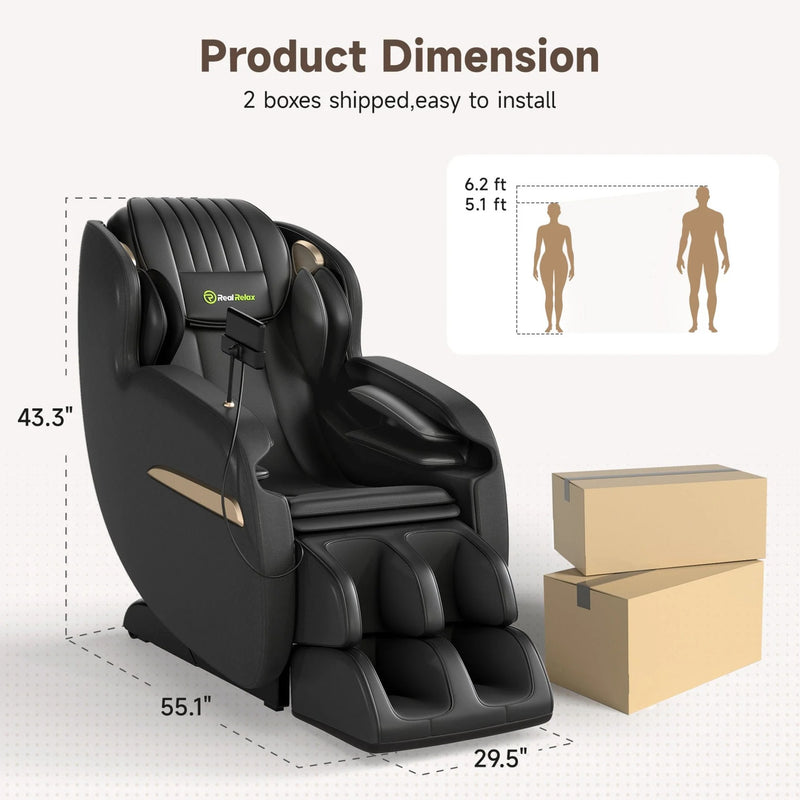 Favor-03 3D Lite Massage Chair | Black