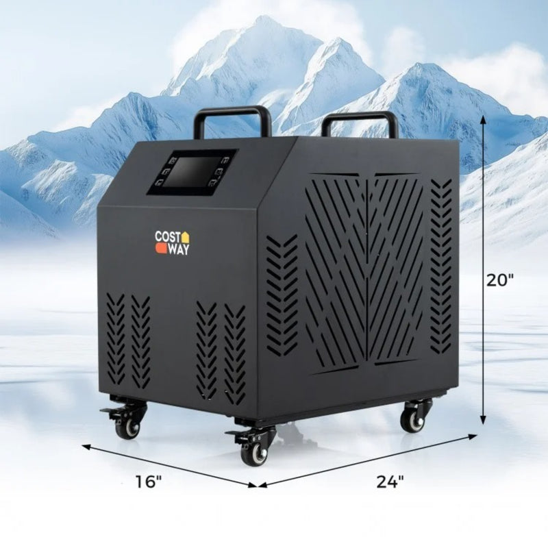 Costway 4/5 HP Cold Plunge Water Chiller with WiFi App Control and Dual Filtration