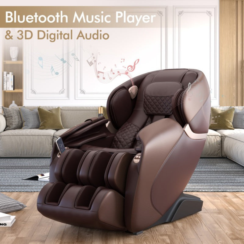 Costway Full Body Massage Chair with SL Track, Zero Gravity & Yoga Stretching