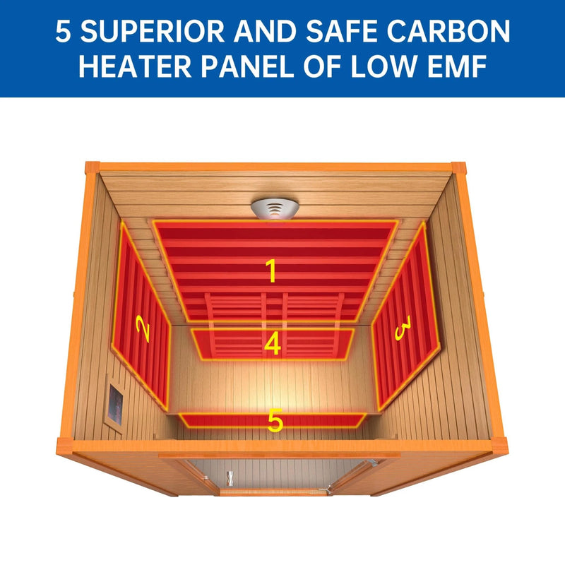 Earth 2 Person Low EMF Far Infrared Sauna