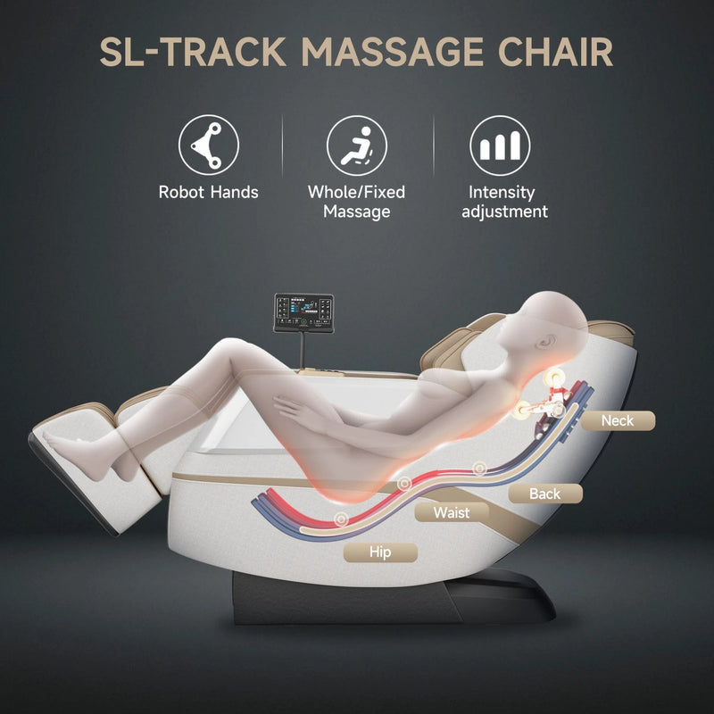 Favor-27 3D Massage Chair | Khaki