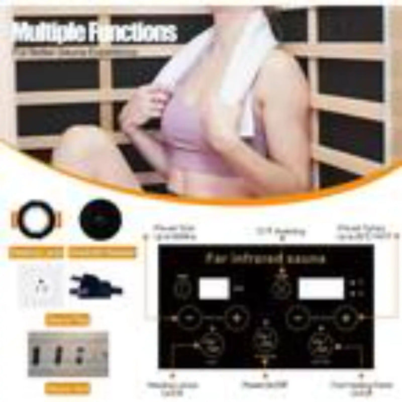 Spygo Moray 1-2 Person Indoor Hemlock Infrared Sauna