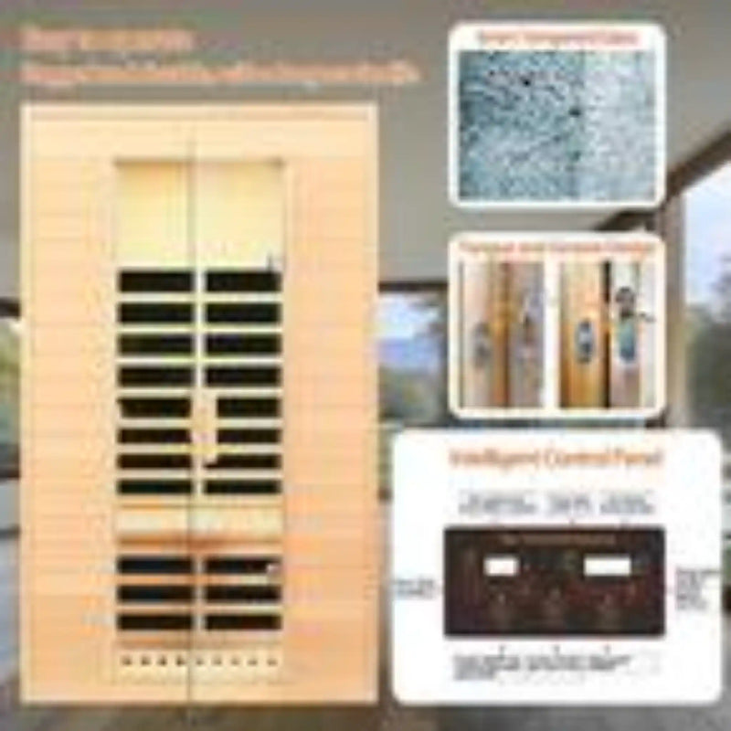 Spygo Moray 1-2 Person Indoor Hemlock Infrared Sauna