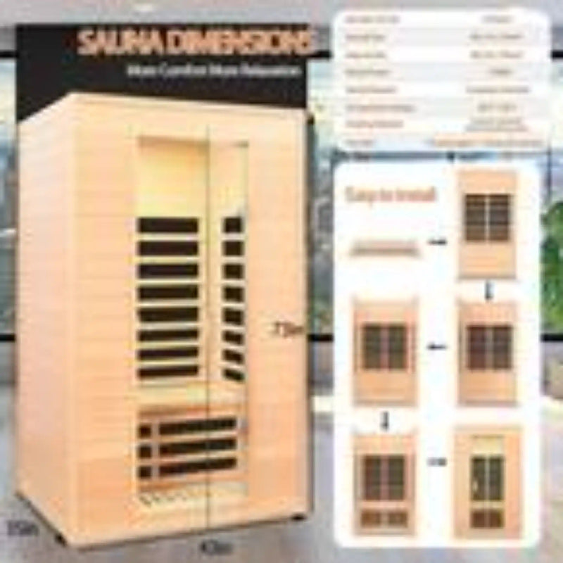 Spygo Moray 1-2 Person Indoor Hemlock Infrared Sauna