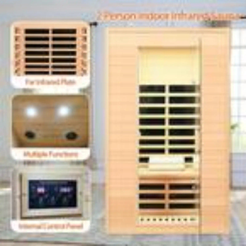 Spygo Moray 1-2 Person Indoor Hemlock Infrared Sauna