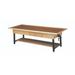 Wooden Treatment Table - Manual Hi-Low, Raised-Rim, Shelf, Drawer, 78" L x 30" W x 25" - 33" H